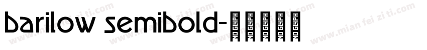 barilow semibold字体转换